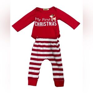 My First Christmas Size 80 12-18 months Christmas outfit baby reindeer holiday